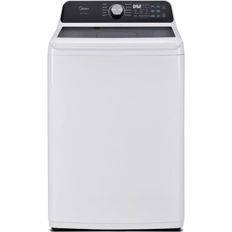 Midea MLTW44A4BWW 4.4 CF Top Load Washer, Agitator, Stainless Tub