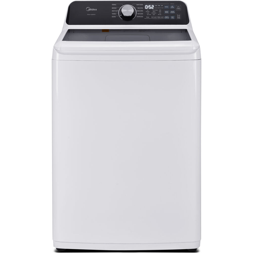 Midea MLTW45M4BWW 4.5 CF Top Load Washer, Impeller, Stainless Tub