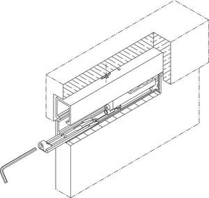 Häfele 940.80.050 Assembly Wedge, for Doors Running in the Ceiling, 2 pcs per sliding door, set of 2 pieces for 1 sliding door