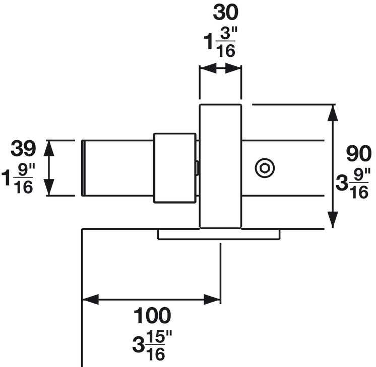 Häfele 940.64.150 Slido Fitting Set, D-Line803 80Z, For 1 and 2 Sliding Wood Doors