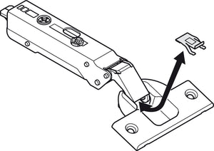 Häfele 348.40.010 Grass - Opening angle restraint, Tiomos concealed hinge, 85°, Bright, steel, model F072135751517