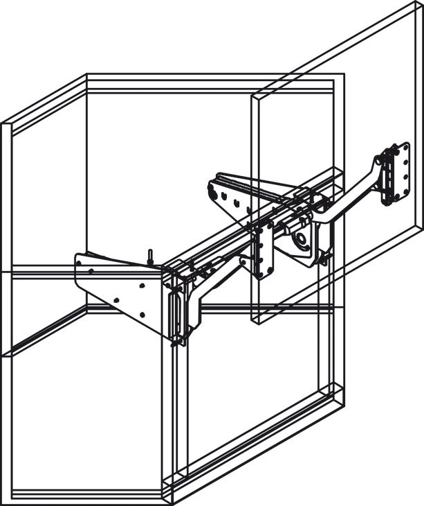 Häfele 372.29.118 Cabinet Bracket Kit, Free Up