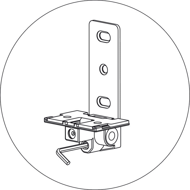 Häfele 290.24.920 Lower Support, Steel, Zinc plated