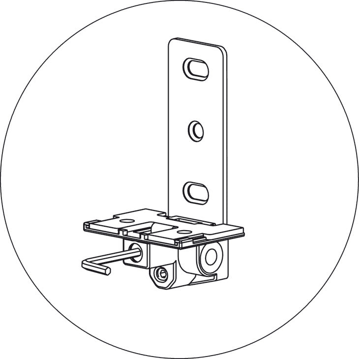 Häfele 290.24.920 Lower Support, Steel, Zinc plated