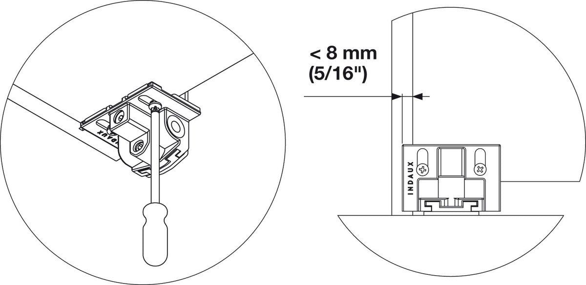 Häfele 290.24.920 Lower Support, Steel, Zinc plated