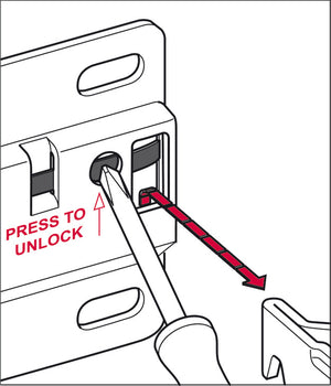 Häfele 290.40.991 Wall Plate, With hook-off protection, for cabinet hanger for base unit, galvanized