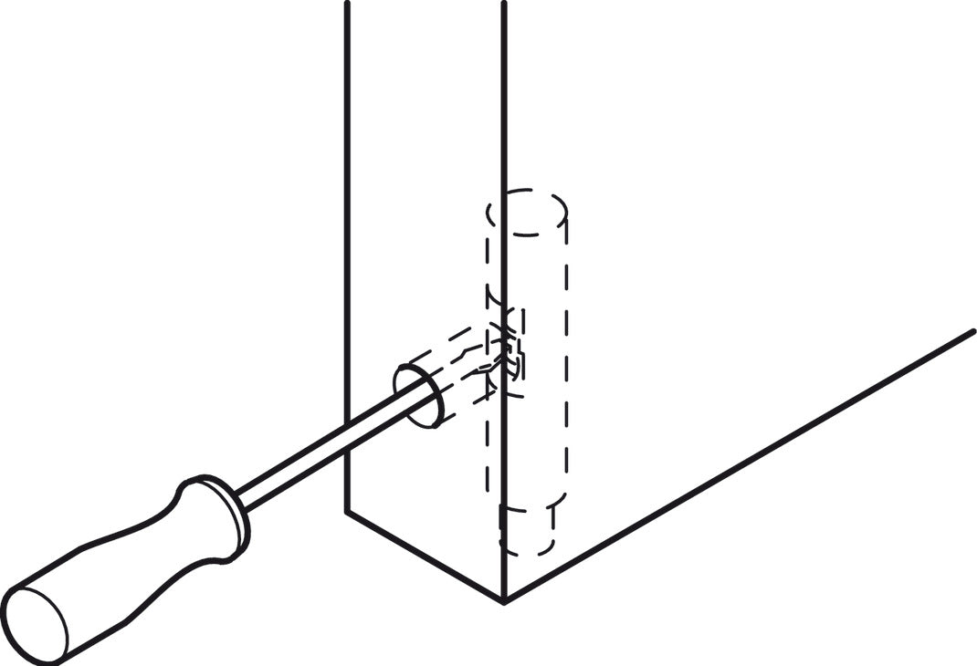 Häfele 361.22.310 Pivot Hinge, 140° Opening Angle, Detachable, For press fitting, Black
