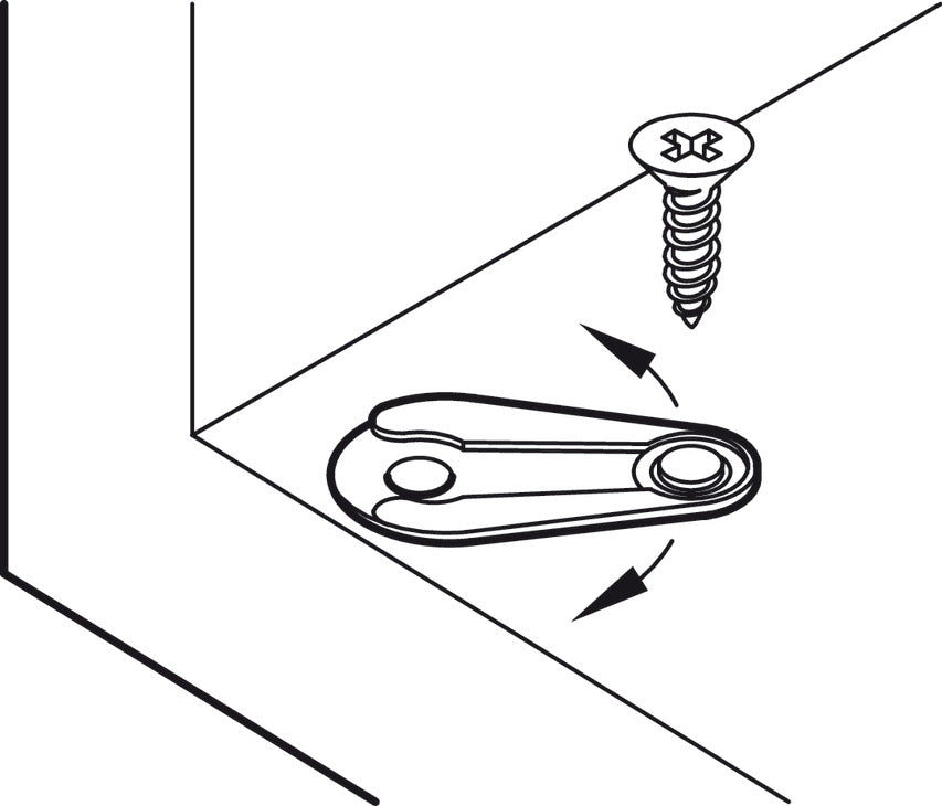 Häfele 361.22.310 Pivot Hinge, 140° Opening Angle, Detachable, For press fitting, Black