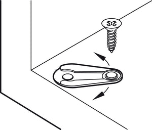 Häfele 361.22.310 Pivot Hinge, 140° Opening Angle, Detachable, For press fitting, Black