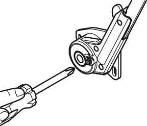 Häfele 372.91.322 Swing-Up Fitting, Free Flap 1.7, Set, For small, one-piece flaps made of wood or with aluminum frame, Model C