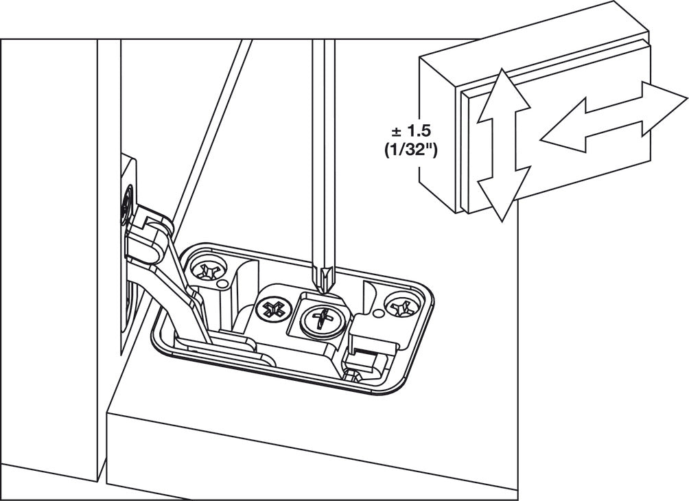 Häfele 342.78.722 In-Side Flap Hinge, right