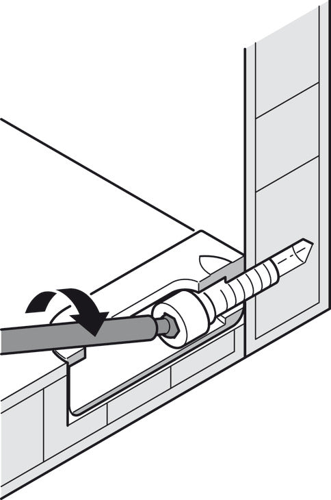 Häfele 267.91.311 Lamello - Cabinet Connector, Cabineo 8 M6, Fixing screw with metric thread M6, white, 2000 pcs