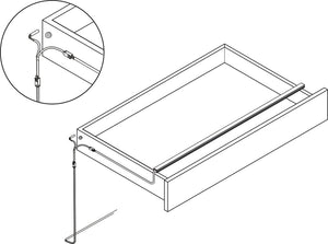 Häfele 833.02.855 Switch, with In-Line Lead Cable, For Interior Cabinet Lighting, In-line reed switch - Monochrome, 12V