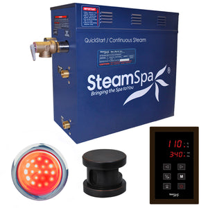 SteamSpa Indulgence 4.5 KW QuickStart Acu-Steam Bath Generator Package in Oil Rubbed Bronze INT450OB