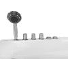 EAGO AM161-L  5' Single Person Corner White Acrylic Whirlpool Bath Tub - Drain on Left