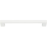 Atlas Homewares Round Rail Pull 7 9/16 Inch (c-c) High White Gloss