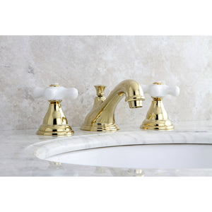 Kingston Brass KS5562PX 8 in. Widespread Bathroom Faucet, Polished Brass