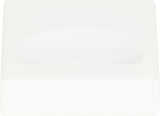 Atlas Homewares Thin Square Knob 1 1/4 Inch High White Gloss