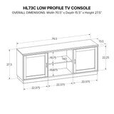 Howard Miller 70" Low Profile TV Console HL73C