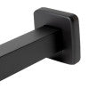 Black Matte 6" Square Ceiling Shower Arm