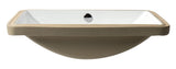 ALFI brand ABC603 White 24" Rectangular Undermount Ceramic Sink