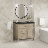 Lorelai 36" Single Vanity, Whitewashed Oak, w/ 3 CM Phantome Eclos Top