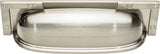 Atlas Homewares Campaign L-Bracket Cup Pull 3 3/4 Inch (c-c) Brushed Nickel