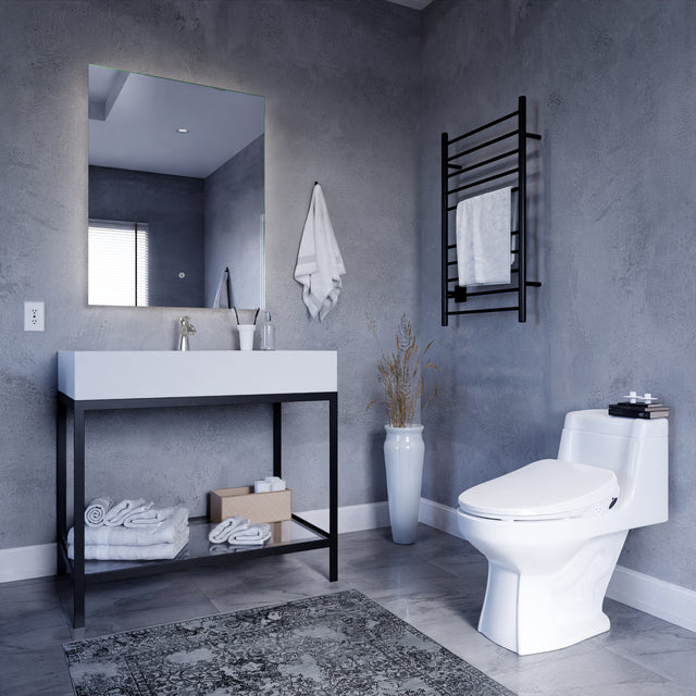ANZZI TL-AZEB105BR Lunar Elongated Smart Electric Bidet Toilet Seat with Remote Control, Heated Seat, Air Purifier, and Deodorizer