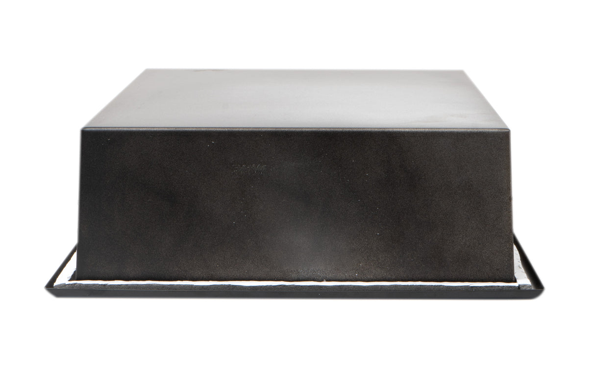 ALFI brand 24 x 12 Black Matte Stainless Steel Horizontal Single Shelf Bath Shower Niche