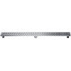 ALFI brand 47" Stainless Steel Linear Shower Drain with Groove Holes