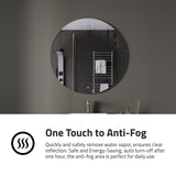 ANZZI BA-LMDFX015AL 32-in. Diam. LED Back Lighting Bathroom Mirror with Defogger