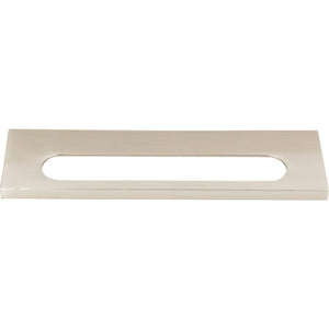 Atlas Homewares Modern Square Edge Tab Pull 5 1/16 Inch (c-c) Brushed Nickel