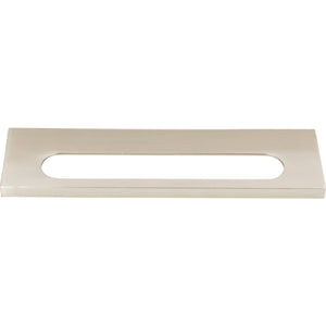 Atlas Homewares Modern Square Edge Tab Pull 5 1/16 Inch (c-c) Brushed Nickel
