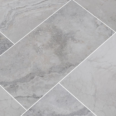 napa grey glazed ceramic floor and wall tile msi collection NNAPGRA1224 product shot multiple tiles angle view #Size_12"x24"