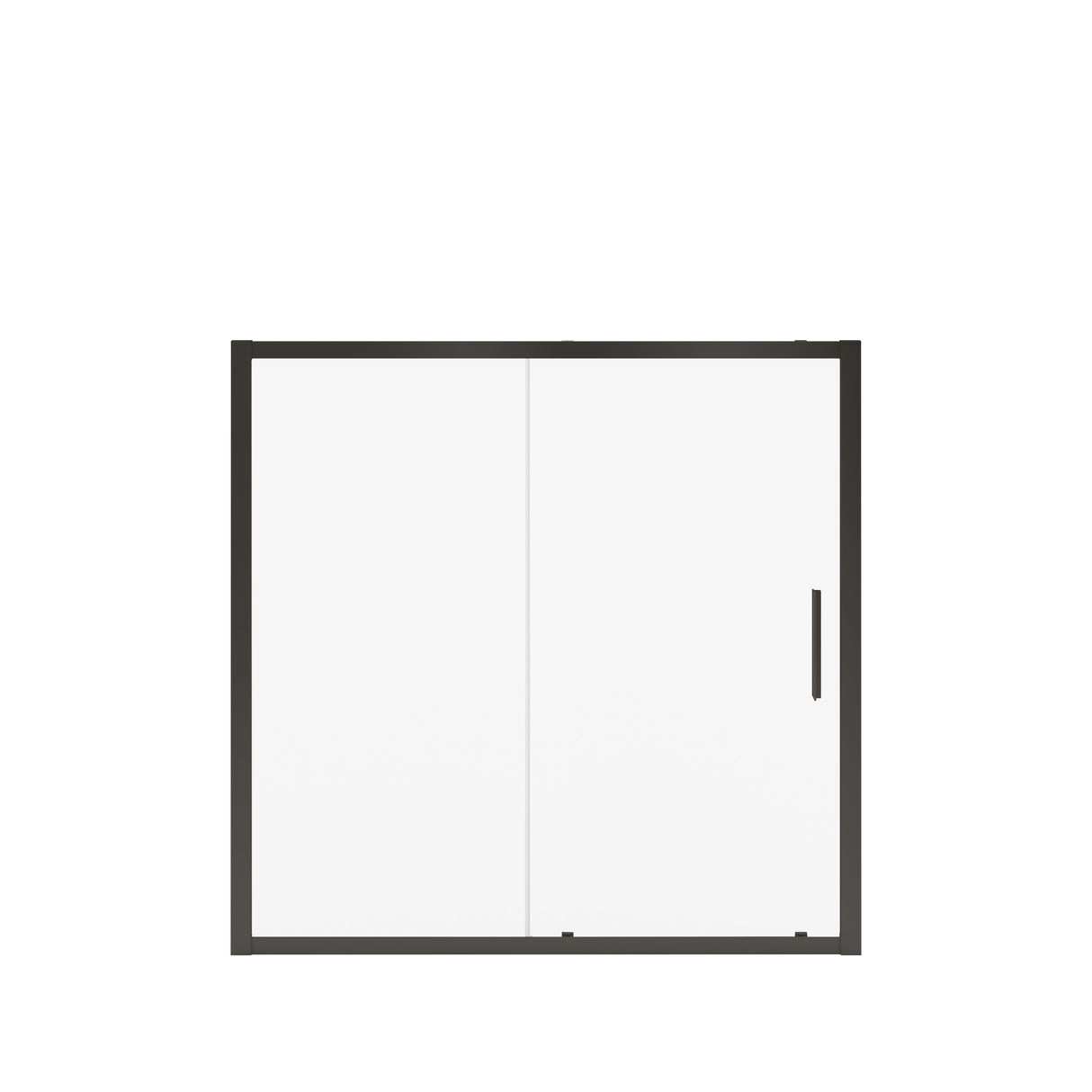 MAAX 135245-900-340-000 Connect 55 ½-57 x 57 in. 6mm Sliding Tub Door for Alcove Installation with Clear glass in Matte Black