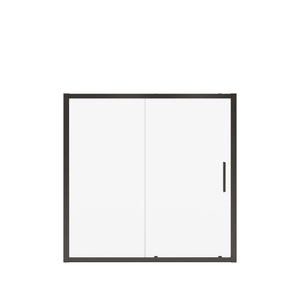MAAX 135245-900-340-000 Connect 55 ½-57 x 57 in. 6mm Sliding Tub Door for Alcove Installation with Clear glass in Matte Black
