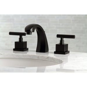 Kingston Brass KS4980CQL Claremont 8" Widespread Bathroom Faucet, Matte Black