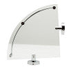ALFI brand AB9546 Polished Chrome Corner Mounted Glass Shower Shelf Bathroom Accessory