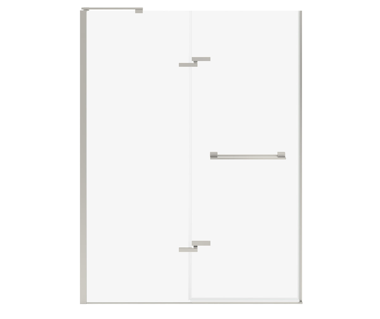 MAAX 139587-810-305-000 Capella 78 56-59 x 78 in. 8 mm Pivot Shower Door for Alcove Installation with GlassShield® glass in Brushed Nickel