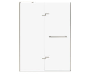MAAX 139587-810-305-000 Capella 78 56-59 x 78 in. 8 mm Pivot Shower Door for Alcove Installation with GlassShield® glass in Brushed Nickel