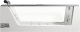 EAGO AM152ETL-6 6 ft Clear Rectangular Acrylic Whirlpool Bathtub