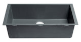 ALFI brand AB3020UM-T Titanium 30" Undermount Single Bowl Granite Composite Kitchen Sink