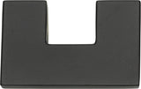Atlas Homewares U Turn Knob 1 1/4 Inch (c-c) Matte Black