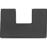 Atlas Homewares U Turn Knob 1 1/4 Inch (c-c) Matte Black