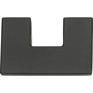Atlas Homewares U Turn Knob 1 1/4 Inch (c-c) Matte Black