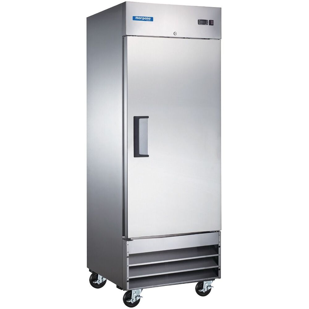 Norpole NE19F 19 cu ft Single Door Upright Reach-In Freezer (E-Series)