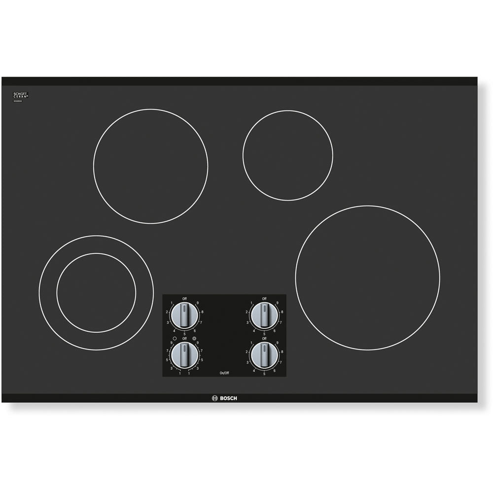 Bosch NEM5066UC S500 30" Electric Cooktop, 4-Elements, Knob Ctrl