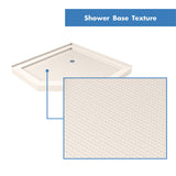 DreamLine SlimLine 36 in. D x 36 in. W x 2 3/4 in. H Corner Drain Neo-Angle Shower Base in Biscuit