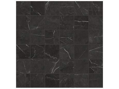Anatolia Tile 2X2 La Marca Nero Honed 36 Piece Porcelain Mosaics. 1 Sheet = .96 Sf. 4501-0366-0 Nero Venato 2x2 Honed - premium natural stone mosaic tile from Anatolia Tile, available at PoshHaus showroom in Keene, NH