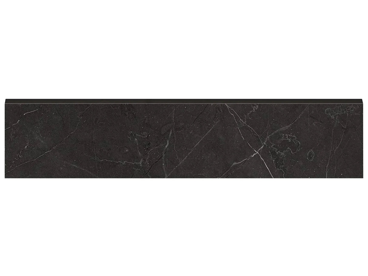 Anatolia Tile 3X12 Bn La Marca Nero Honed & Rectified Bullnose 4502-0289-0 Nero Venato 3x12 Bullnose Honed - premium natural stone mosaic tile from Anatolia Tile, available at PoshHaus showroom in Keene, NH